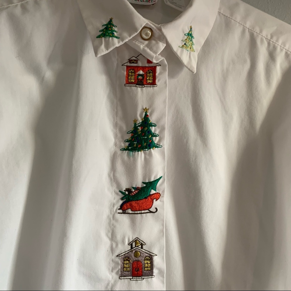 Nutcracker vintage Christmas button up shirt
